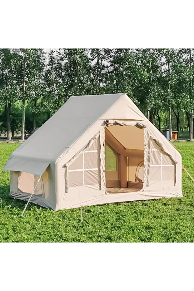 Tourus Şişme Çadır 420D 300X210X200 Cm 6,00M2 Çantalı Pompalı Lüx Şişme Çadır